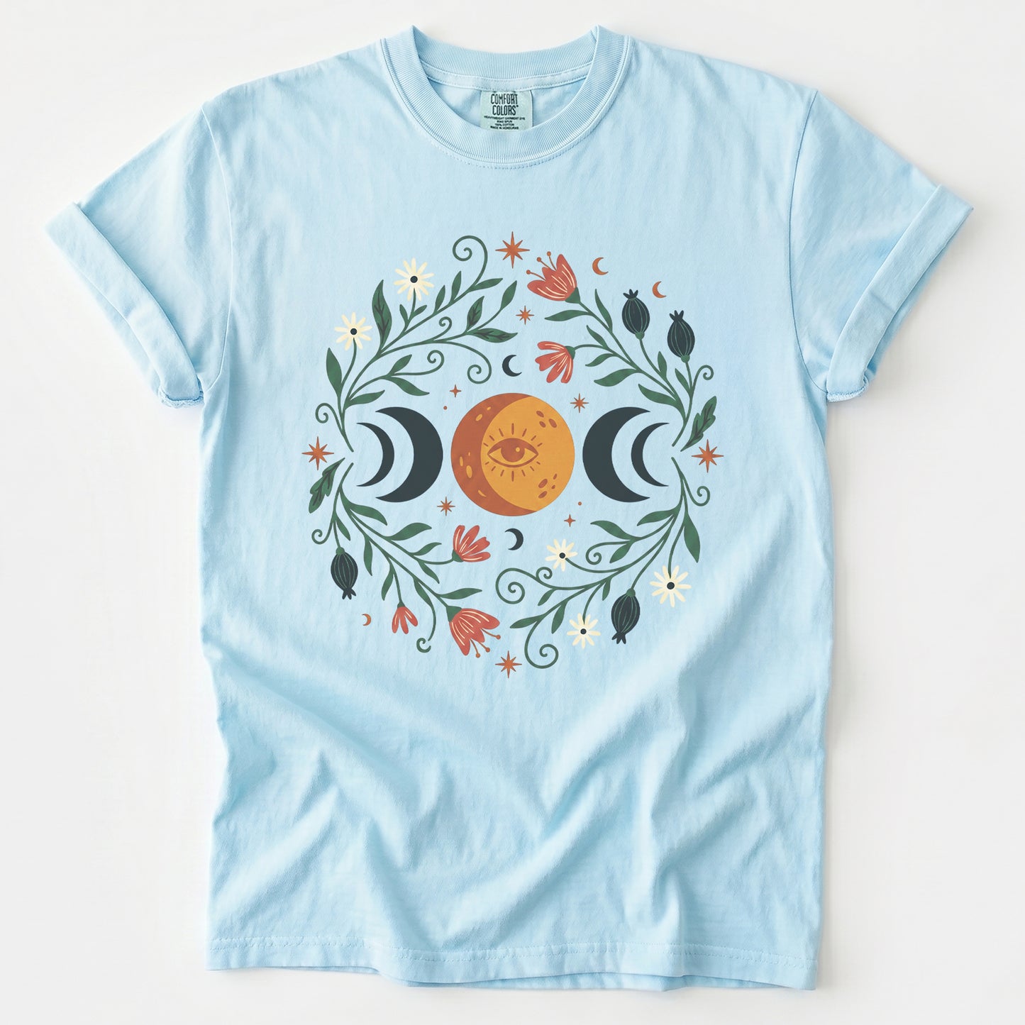 Mystic Triple Moon Vintage Washed T-Shirt