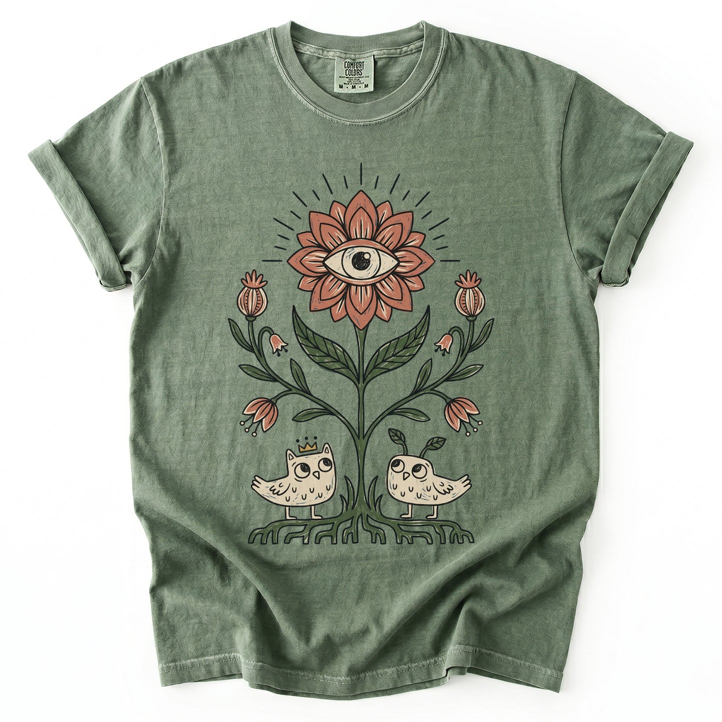 Mystical Eye Blossom Vintage Washed T-Shirt