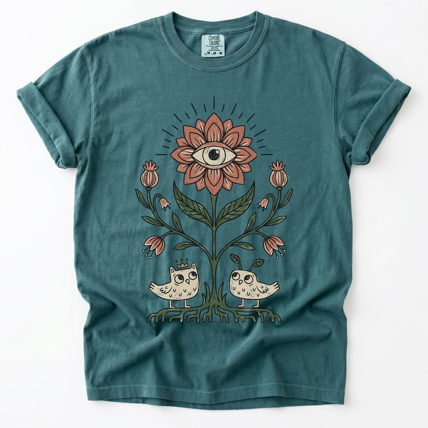 Mystical Eye Blossom Vintage Washed T-Shirt