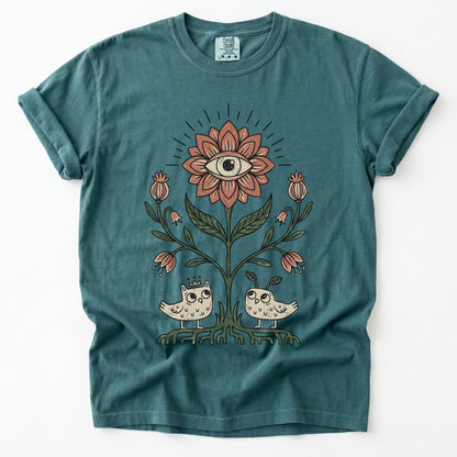 Mystical Eye Blossom Vintage Washed T-Shirt