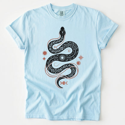 Mystical Celestial Snake Heavyweight T-Shirt