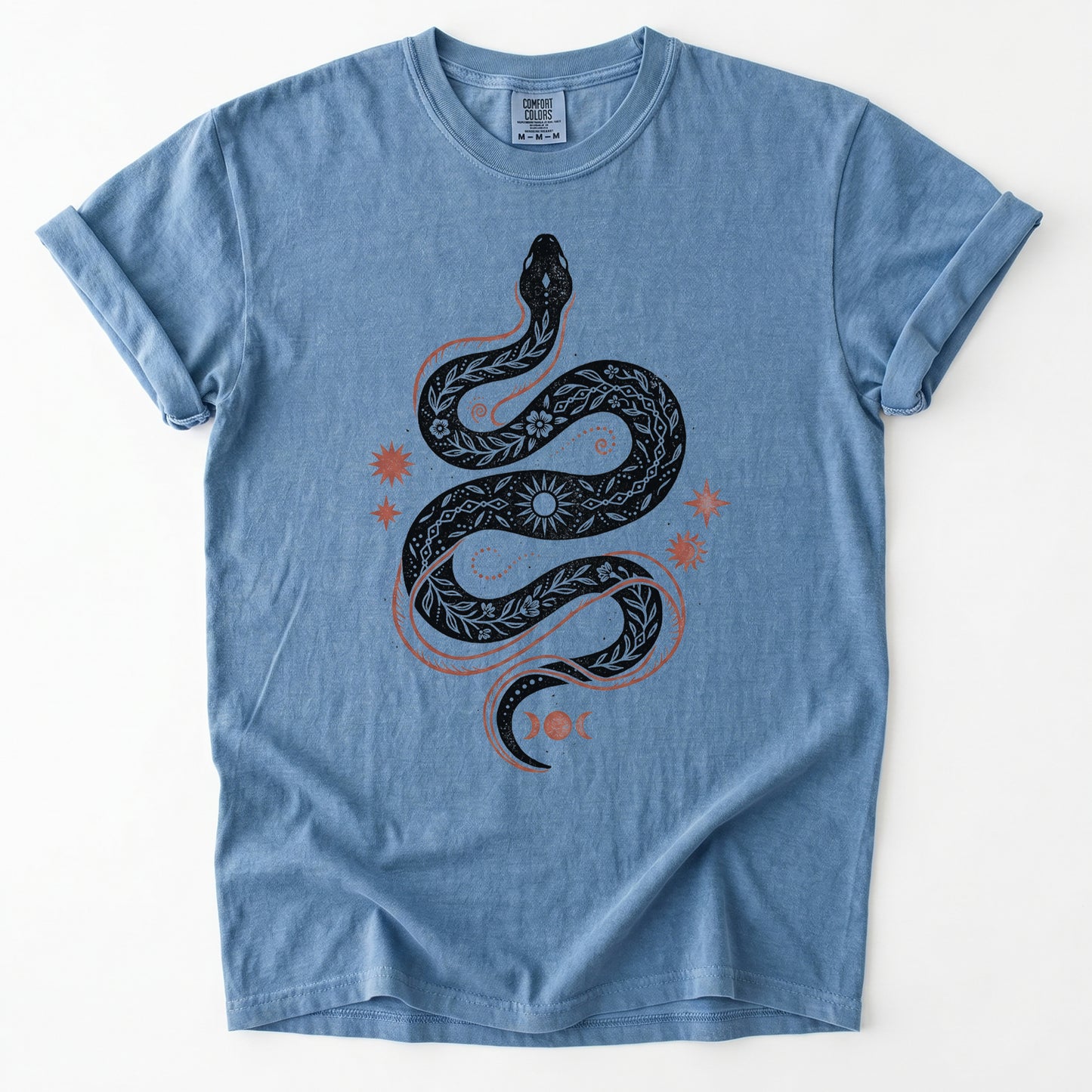 Mystical Celestial Snake Heavyweight T-Shirt