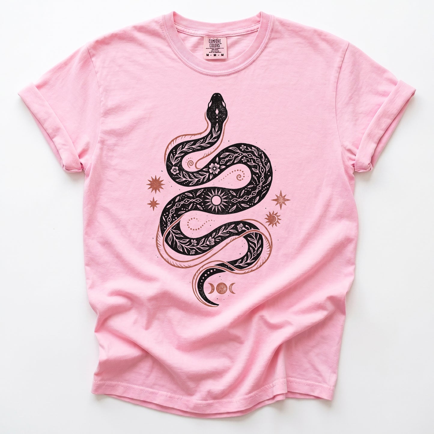 Mystical Celestial Snake Heavyweight T-Shirt