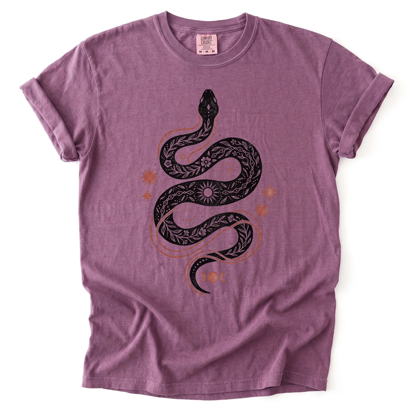 Mystical Celestial Snake Heavyweight T-Shirt