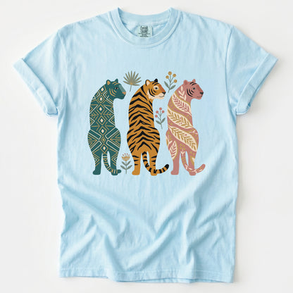 Patterned Tigers Trio Vintage Washed T-Shirt
