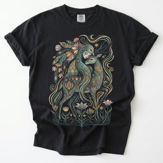 Peacock Maiden & Stag Vintage Washed T-Shirt