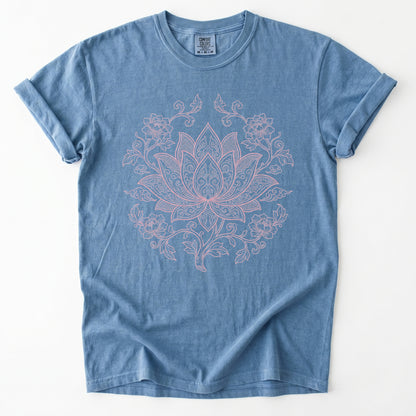Pink Lotus Mandala Vintage Washed T-Shirt