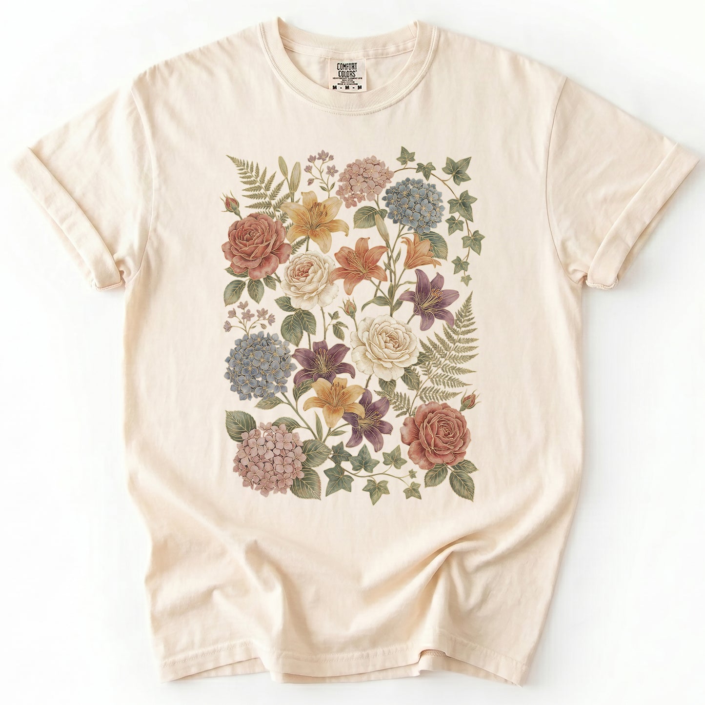 Vintage Pressed Botanical Heavyweight T-Shirt