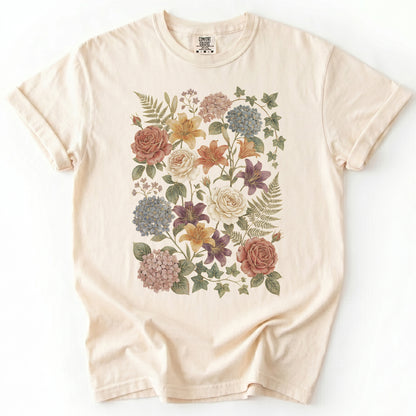Vintage Pressed Botanical Heavyweight T-Shirt