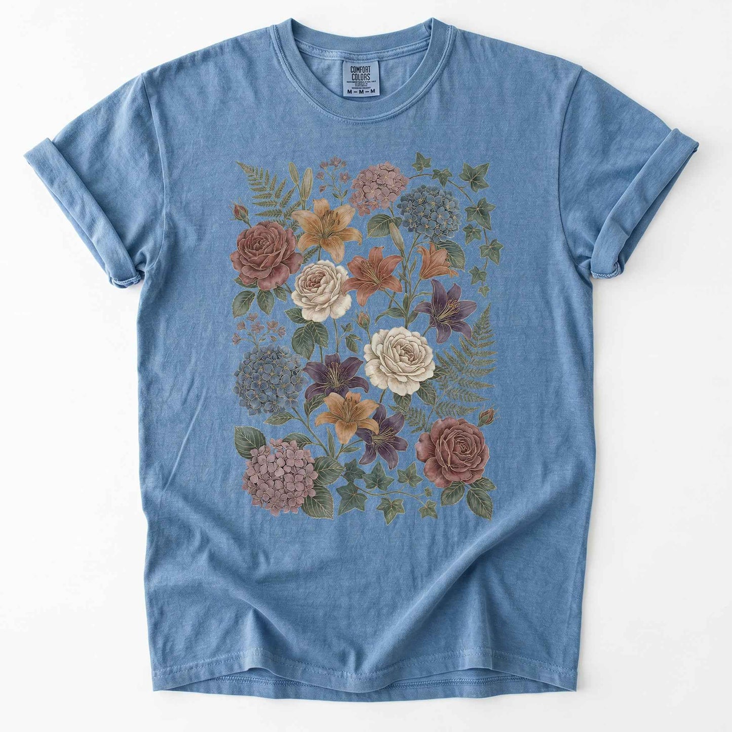 Vintage Pressed Botanical Heavyweight T-Shirt