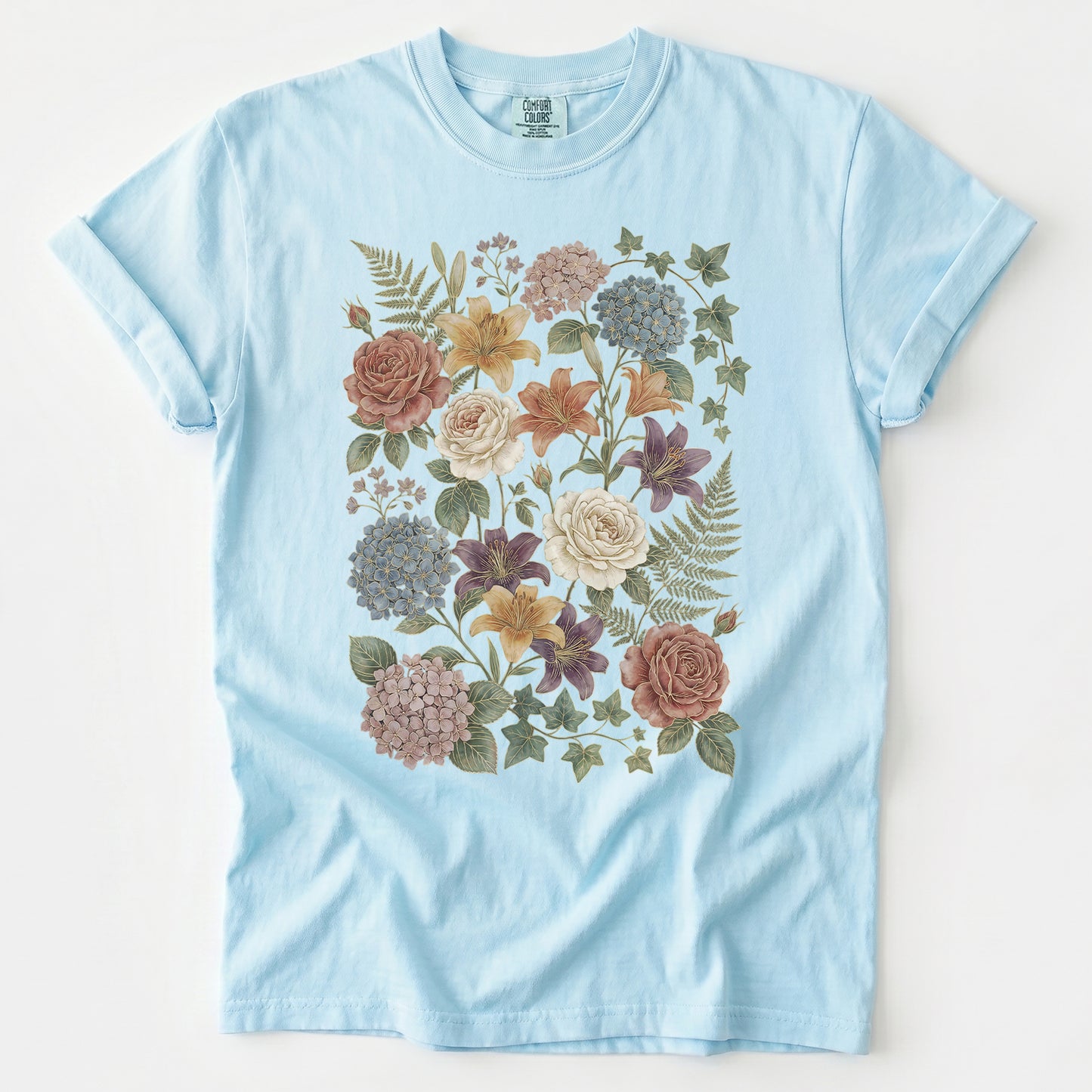 Vintage Pressed Botanical Heavyweight T-Shirt