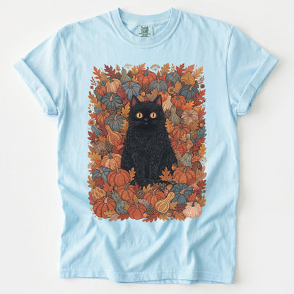 Pumpkin Patch Black Cat Vintage Washed T-Shirt