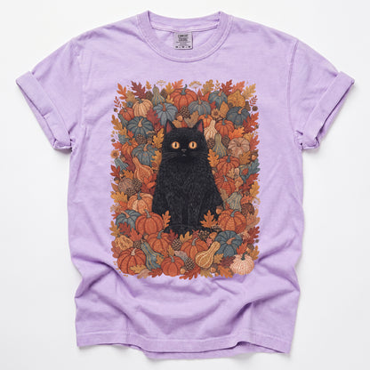 Pumpkin Patch Black Cat Vintage Washed T-Shirt