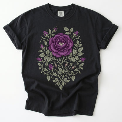 Purple Rose Vintage Washed T-Shirt