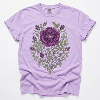 Purple Rose Vintage Washed T-Shirt