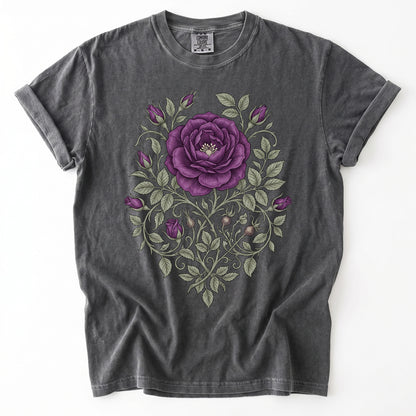 Purple Rose Vintage Washed T-Shirt