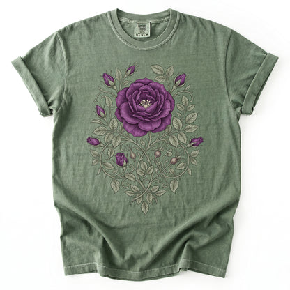 Purple Rose Vintage Washed T-Shirt