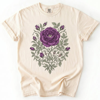 Purple Rose Vintage Washed T-Shirt