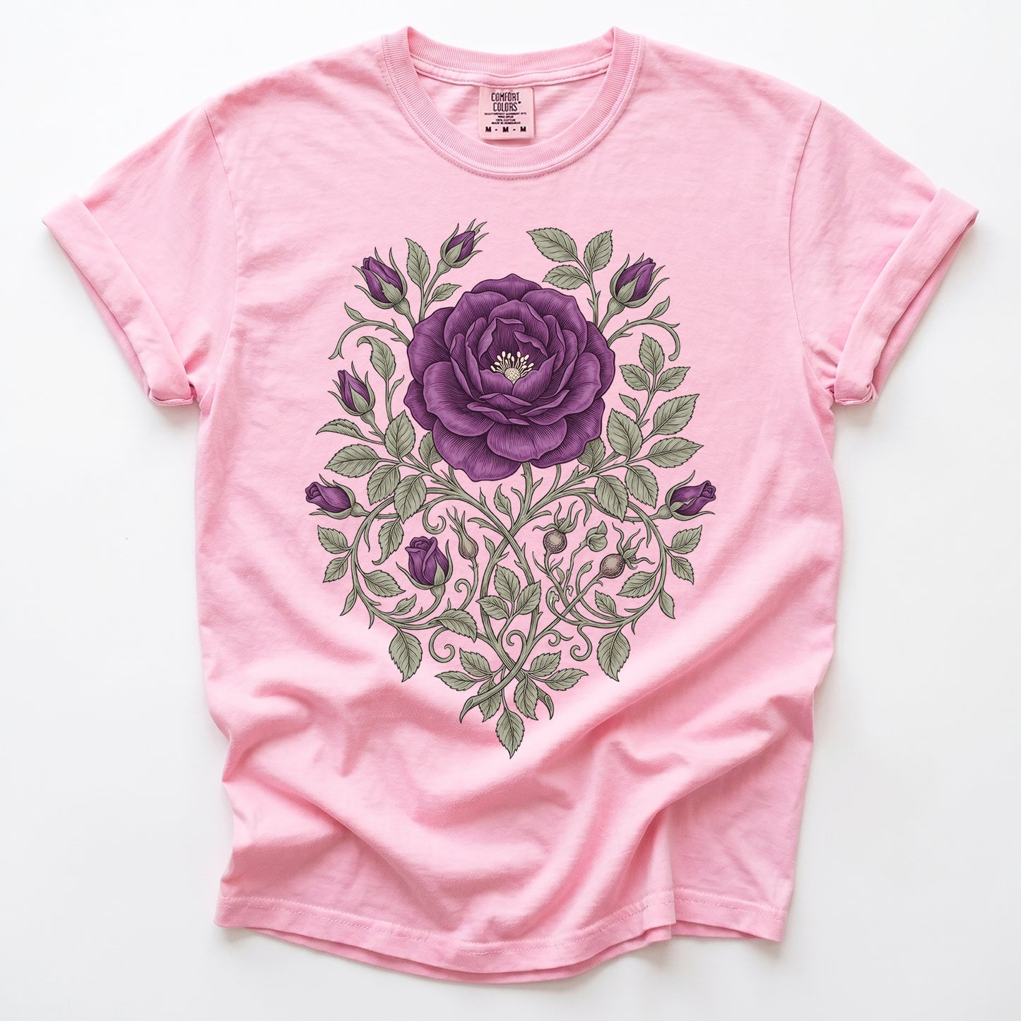 Purple Rose Vintage Washed T-Shirt