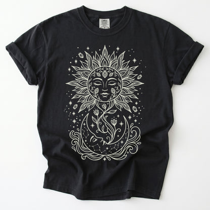 Radiant Sun & Moon Vintage Washed T-Shirt