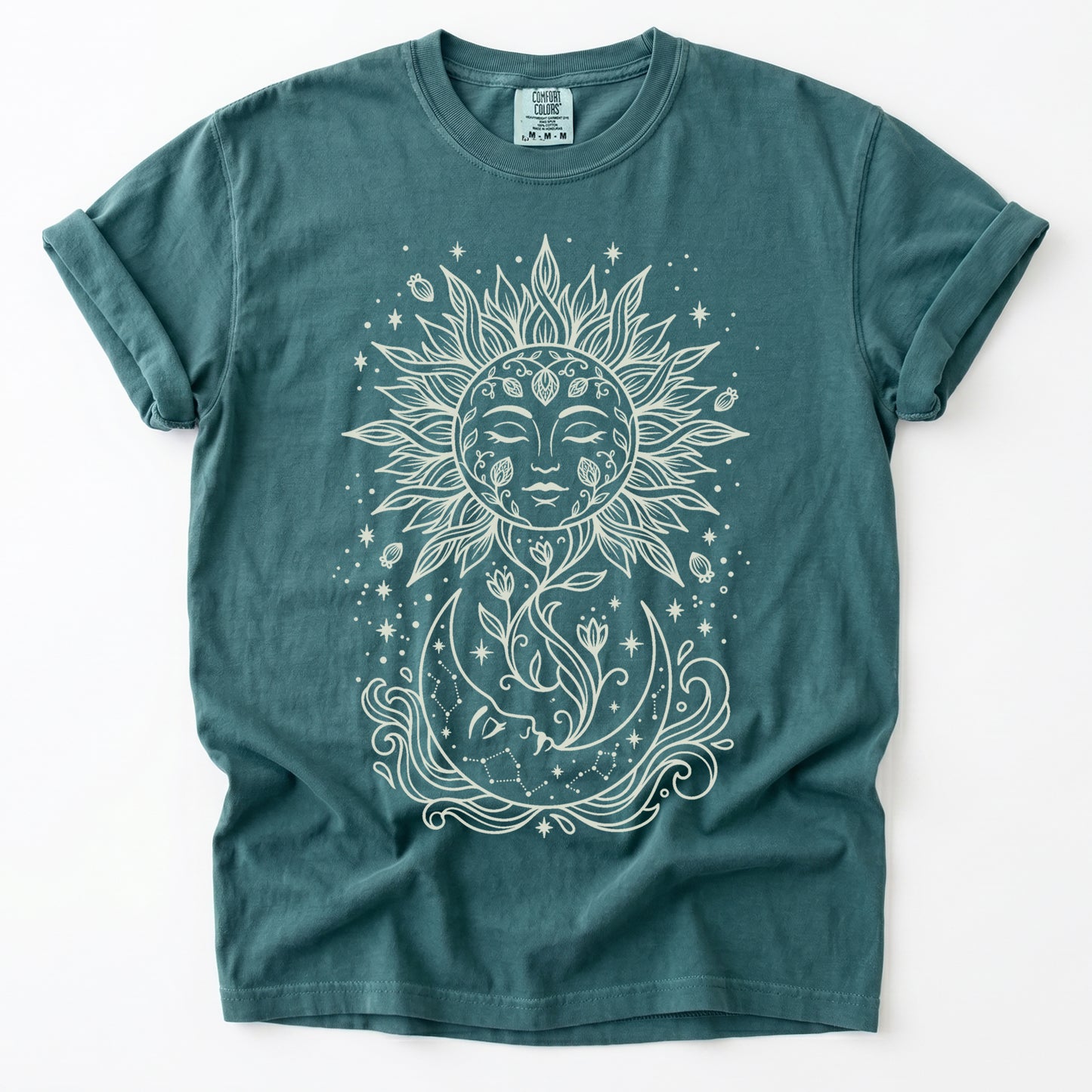 Radiant Sun & Moon Vintage Washed T-Shirt