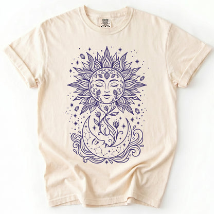 Radiant Sun & Moon Vintage Washed T-Shirt