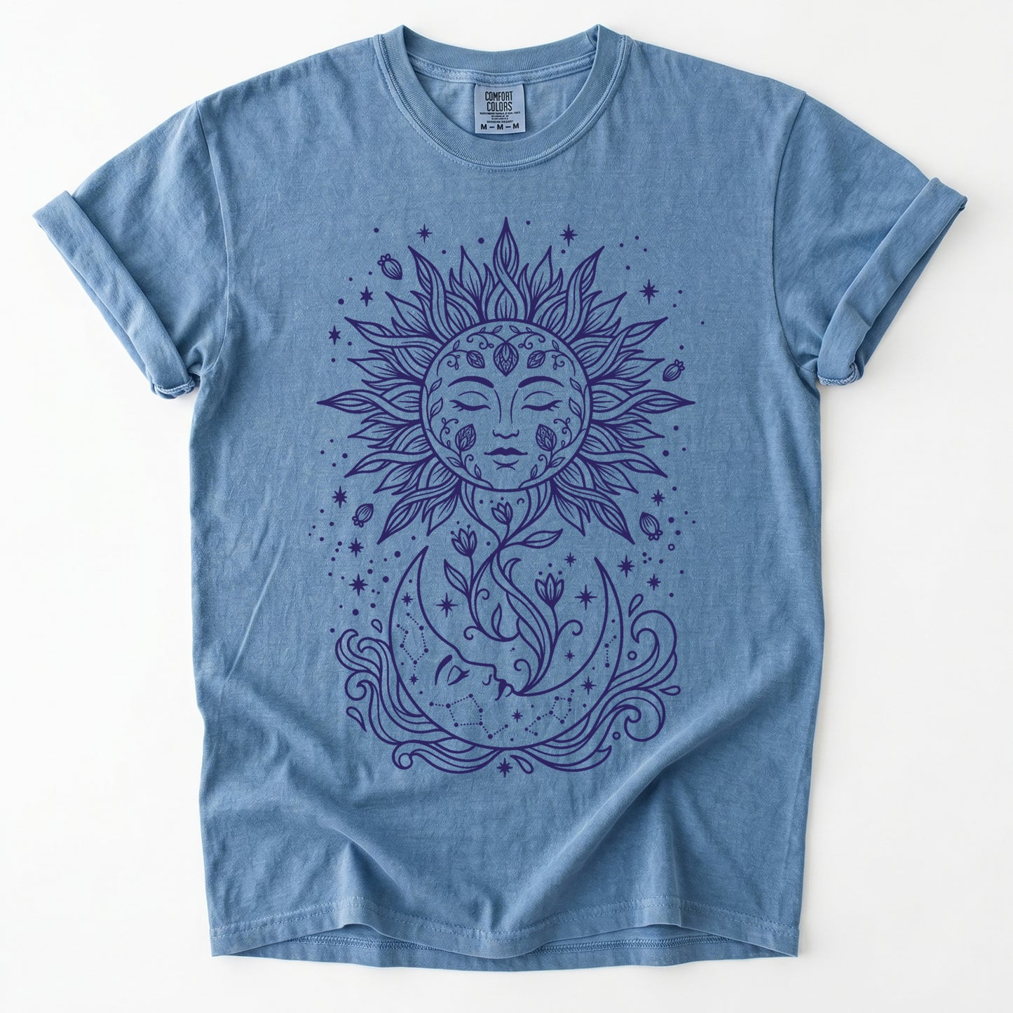 Radiant Sun & Moon Vintage Washed T-Shirt
