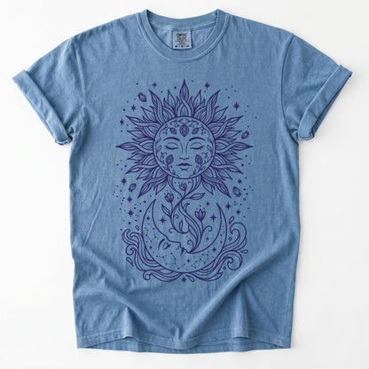 Radiant Sun & Moon Vintage Washed T-Shirt