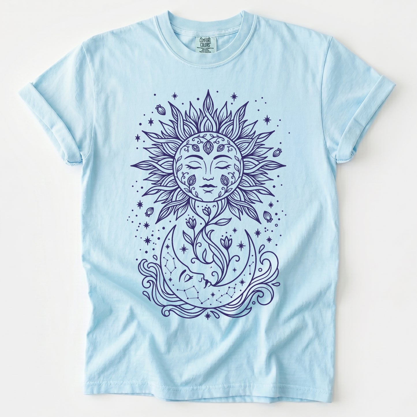 Radiant Sun & Moon Vintage Washed T-Shirt