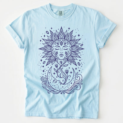 Radiant Sun & Moon Vintage Washed T-Shirt