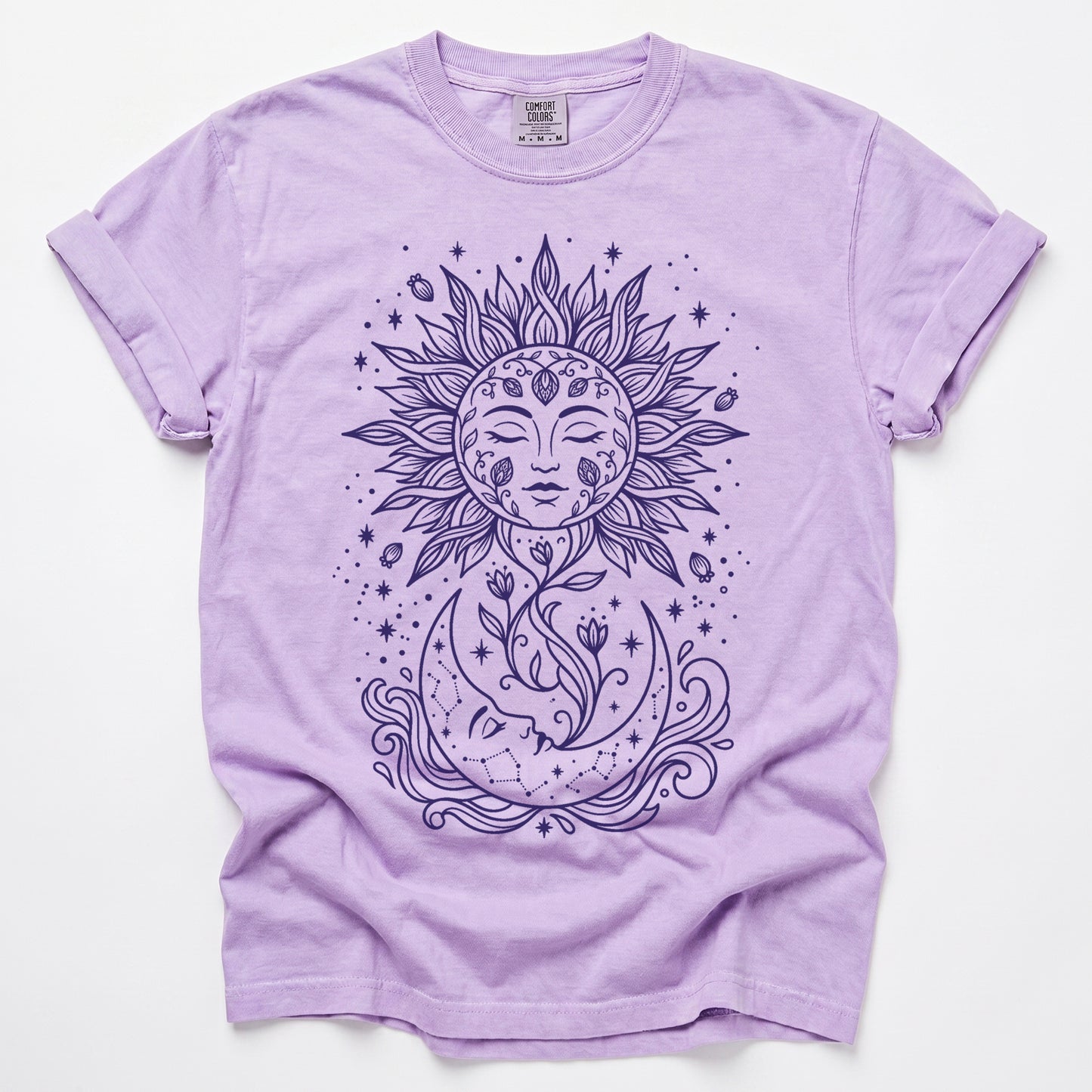 Radiant Sun & Moon Vintage Washed T-Shirt