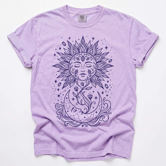 Radiant Sun & Moon Vintage Washed T-Shirt