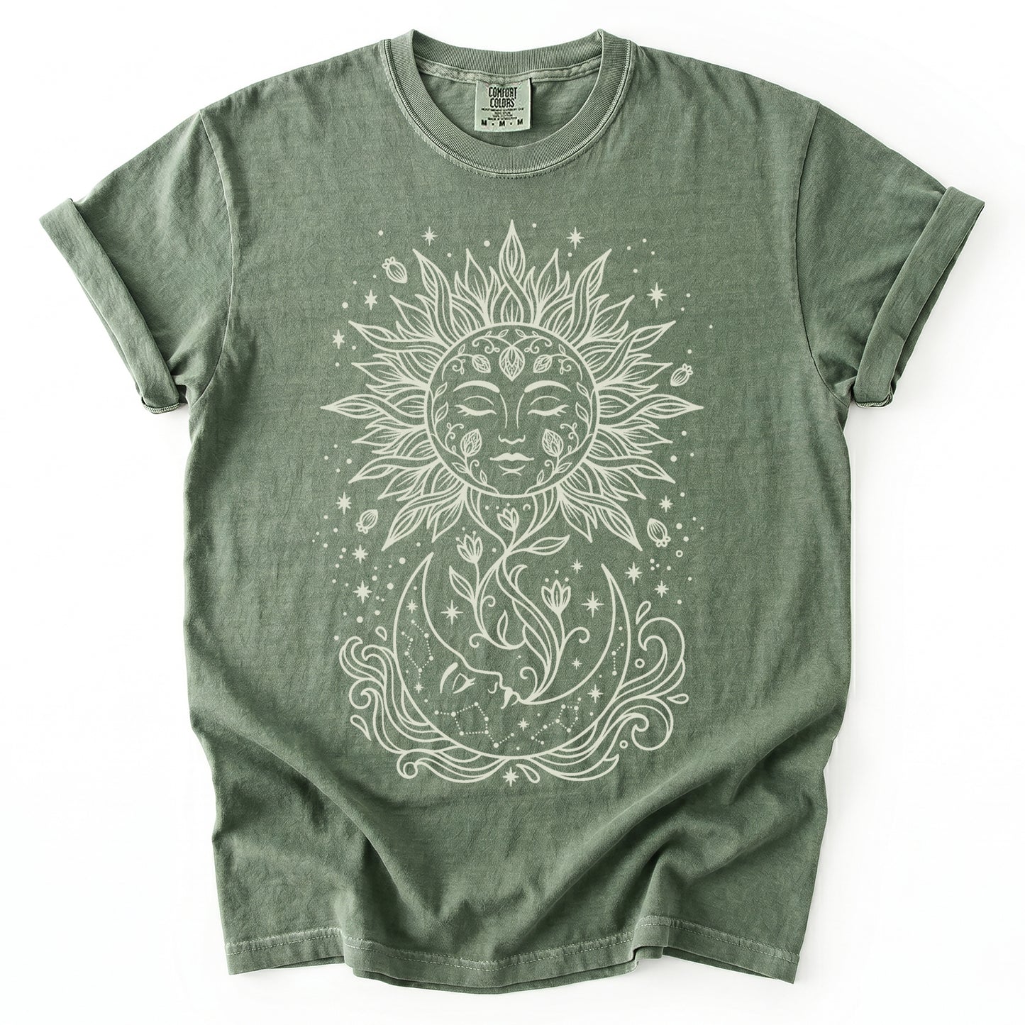 Radiant Sun & Moon Vintage Washed T-Shirt