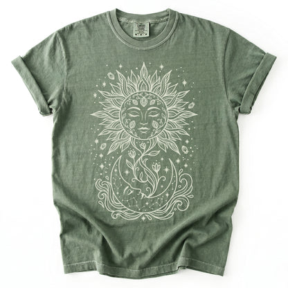 Radiant Sun & Moon Vintage Washed T-Shirt