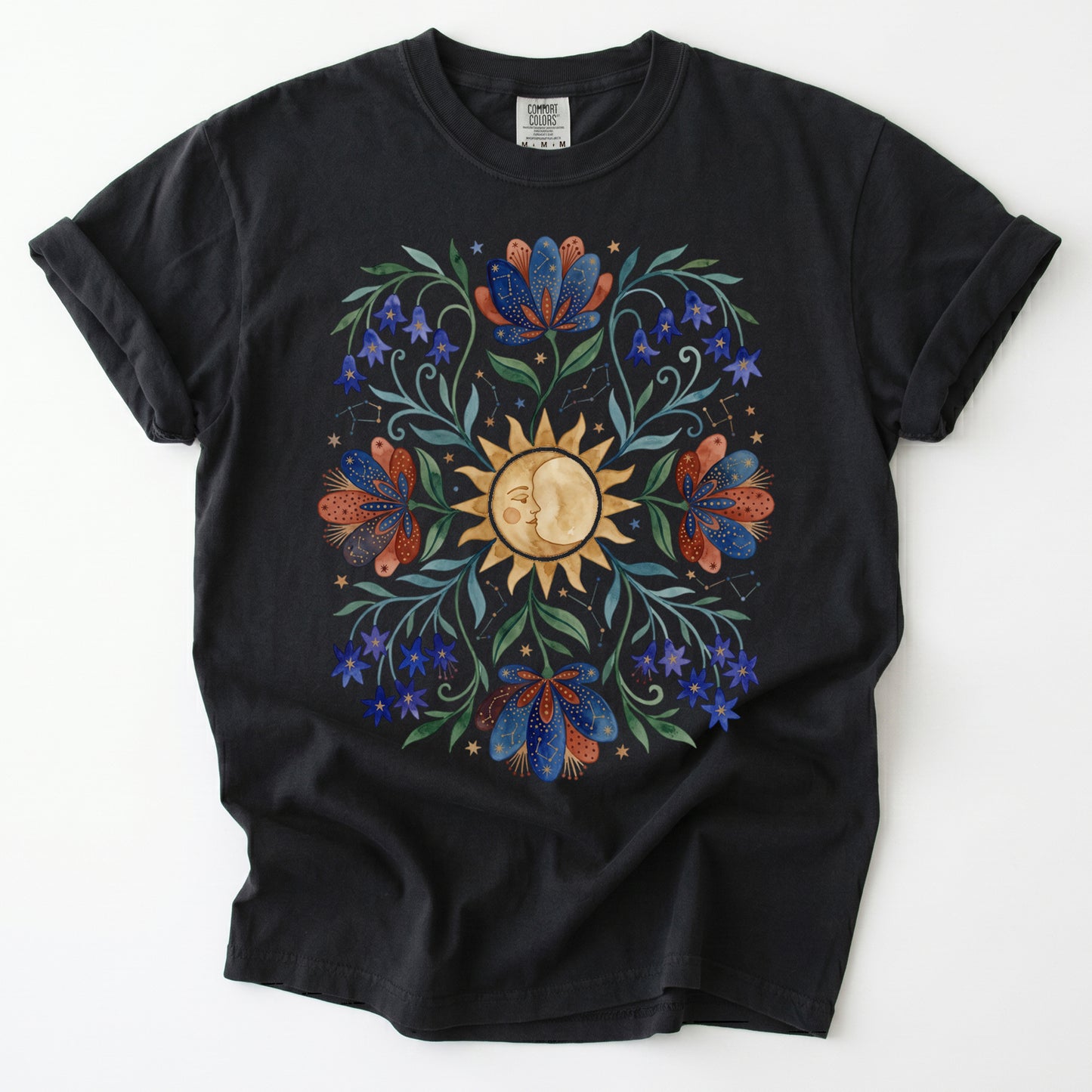Radiant Sun & Serene Moon Vintage Washed T-Shirt