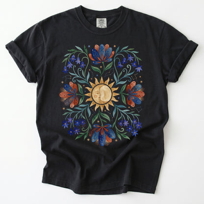Radiant Sun & Serene Moon Vintage Washed T-Shirt