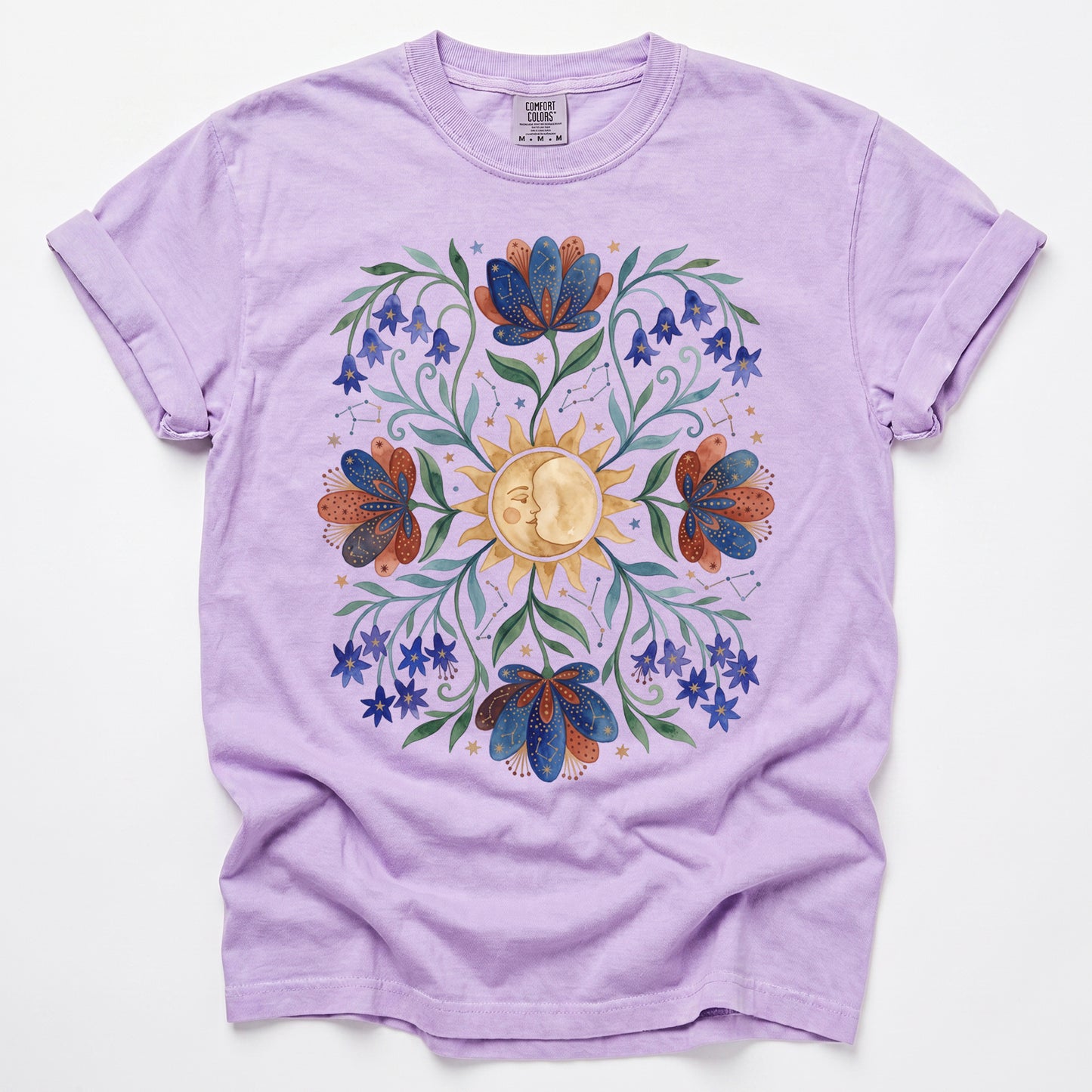 Radiant Sun & Serene Moon Vintage Washed T-Shirt