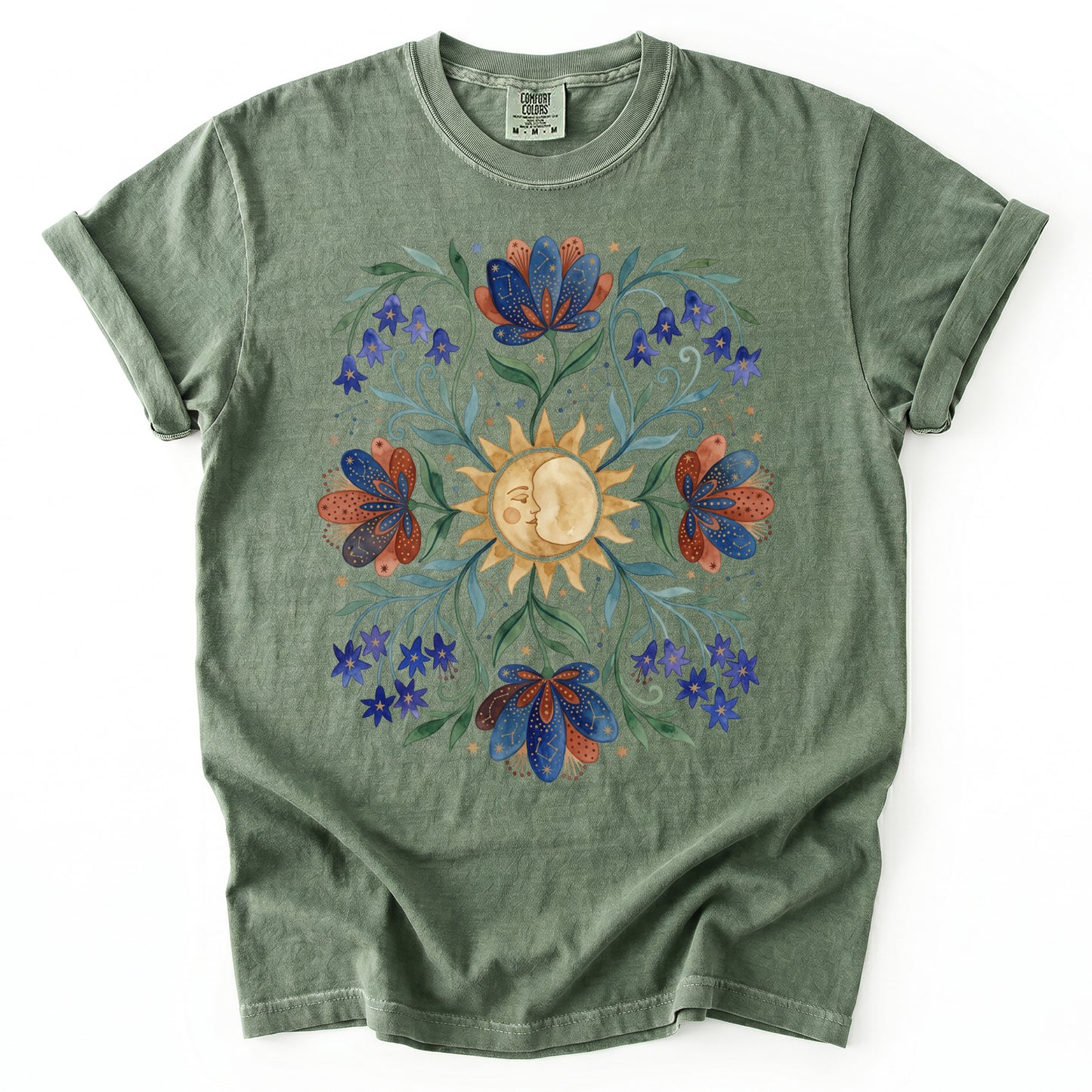 Radiant Sun & Serene Moon Vintage Washed T-Shirt