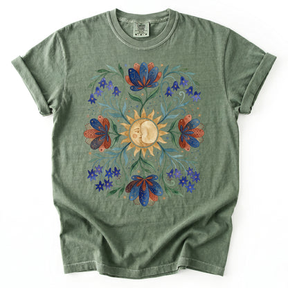 Radiant Sun & Serene Moon Vintage Washed T-Shirt