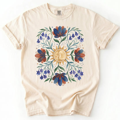 Radiant Sun & Serene Moon Vintage Washed T-Shirt