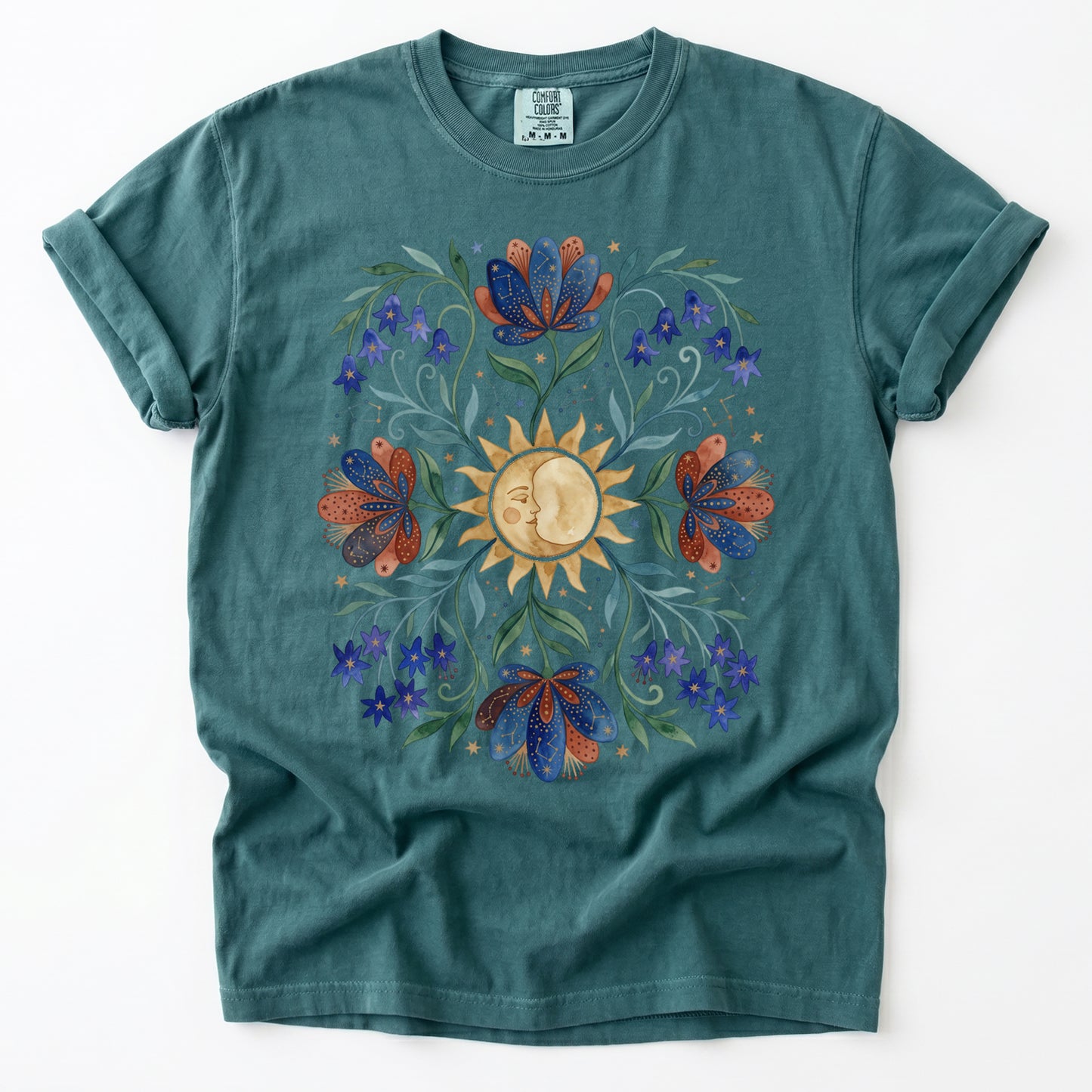 Radiant Sun & Serene Moon Vintage Washed T-Shirt