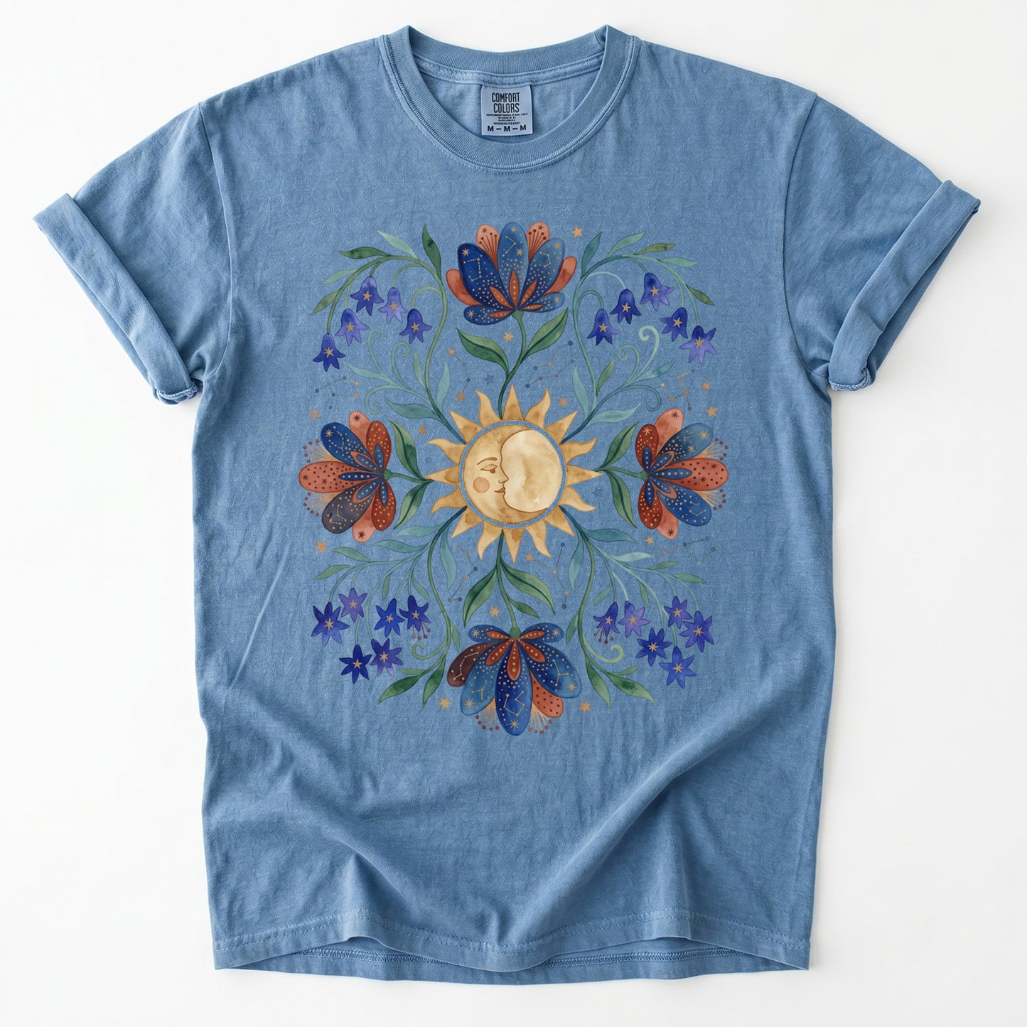 Radiant Sun & Serene Moon Vintage Washed T-Shirt