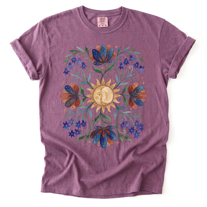 Radiant Sun & Serene Moon Vintage Washed T-Shirt