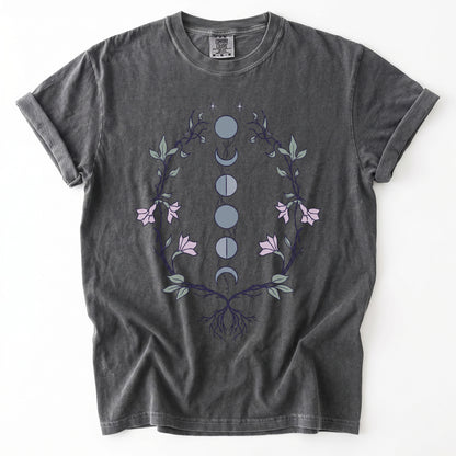 Rooted Lunar Phases Vintage Washed T-Shirt