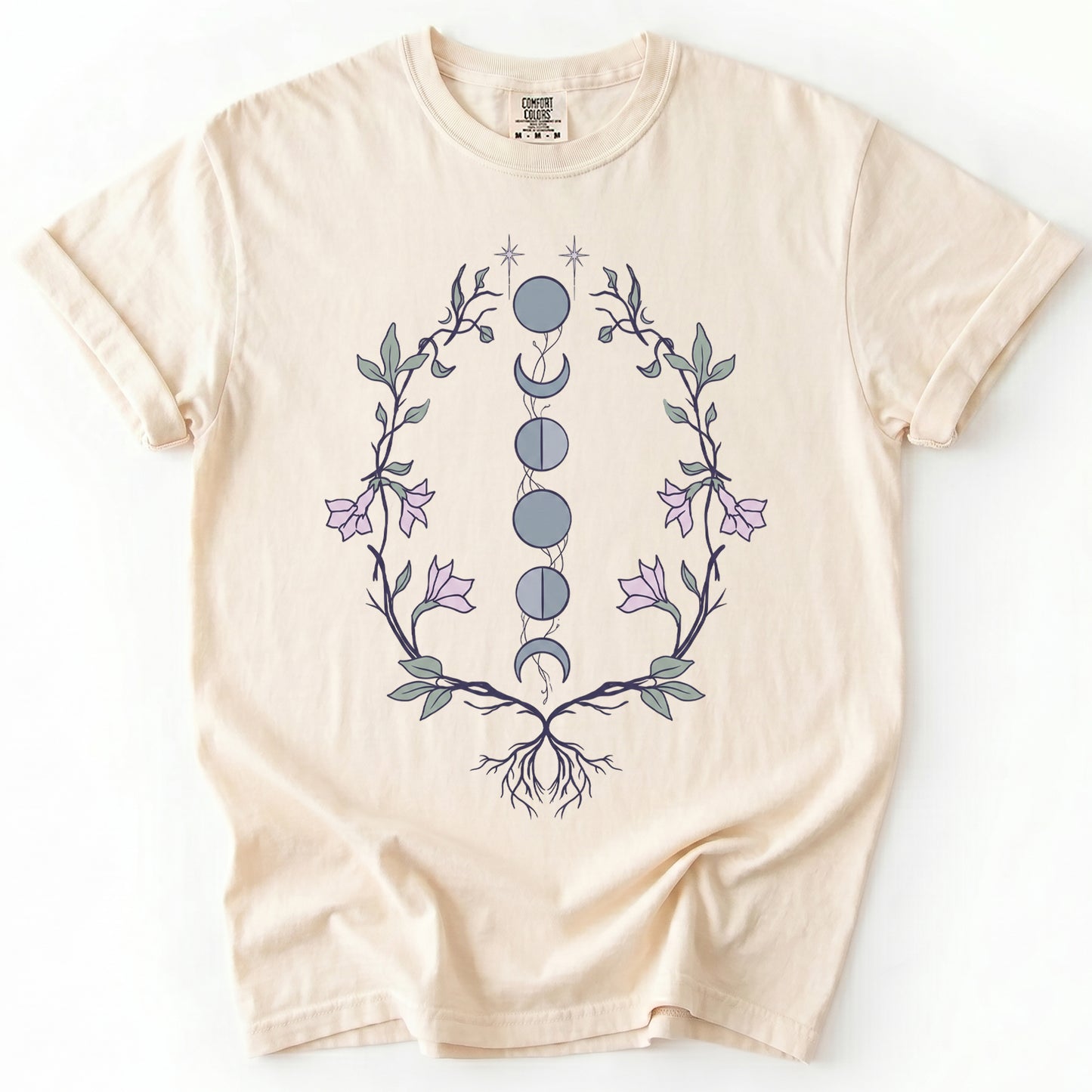 Rooted Lunar Phases Vintage Washed T-Shirt