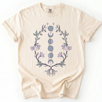 Rooted Lunar Phases Vintage Washed T-Shirt