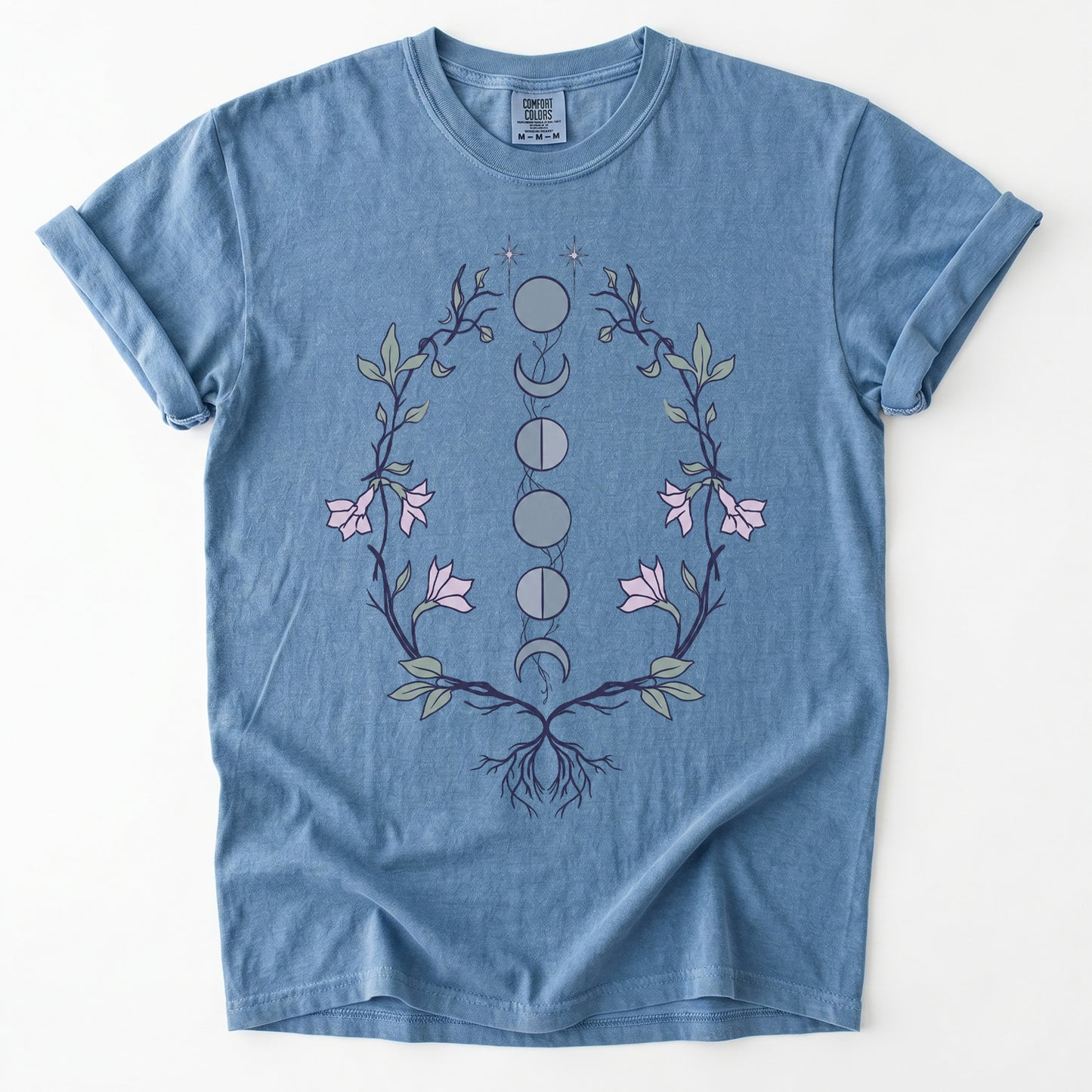 Rooted Lunar Phases Vintage Washed T-Shirt