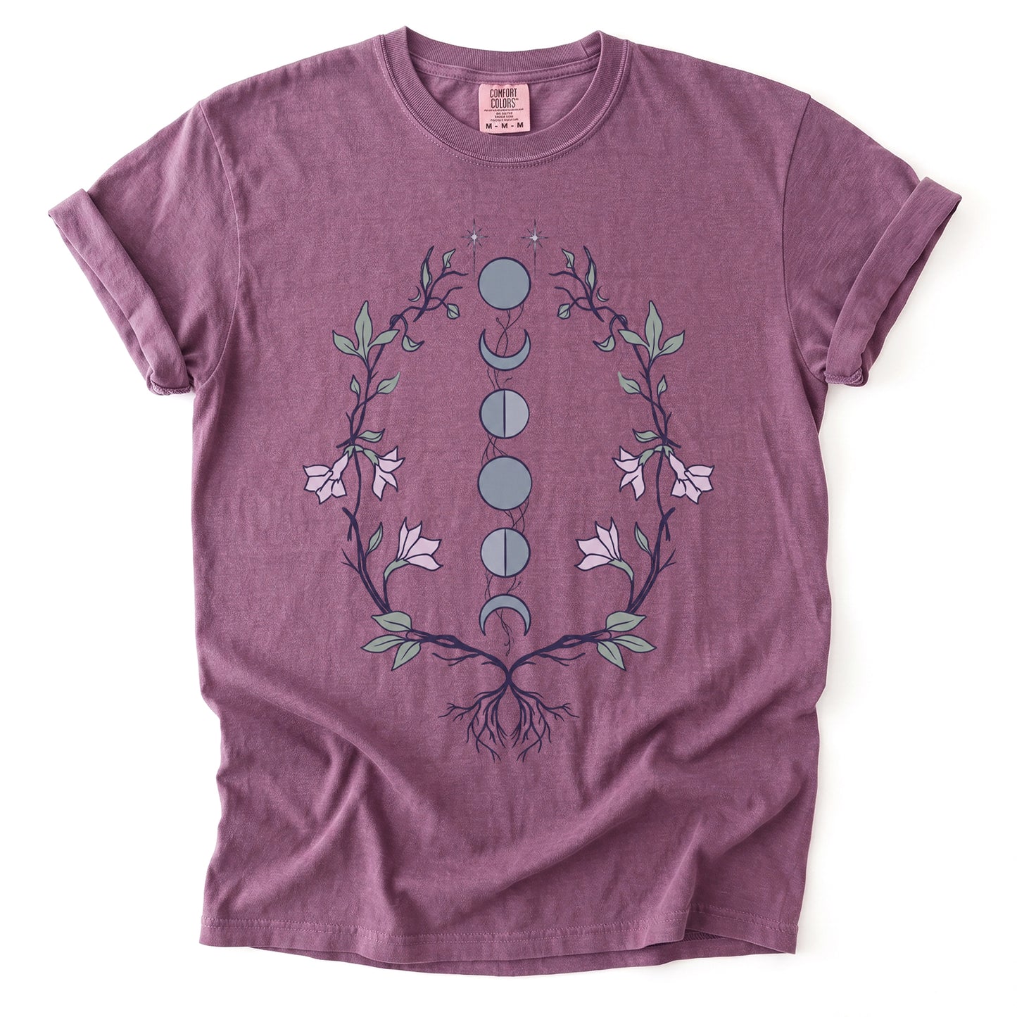 Rooted Lunar Phases Vintage Washed T-Shirt