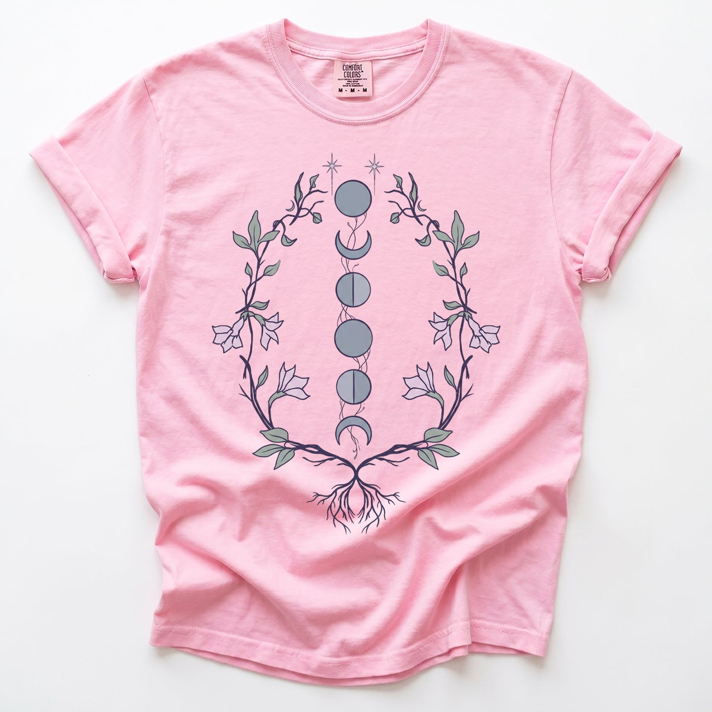 Rooted Lunar Phases Vintage Washed T-Shirt