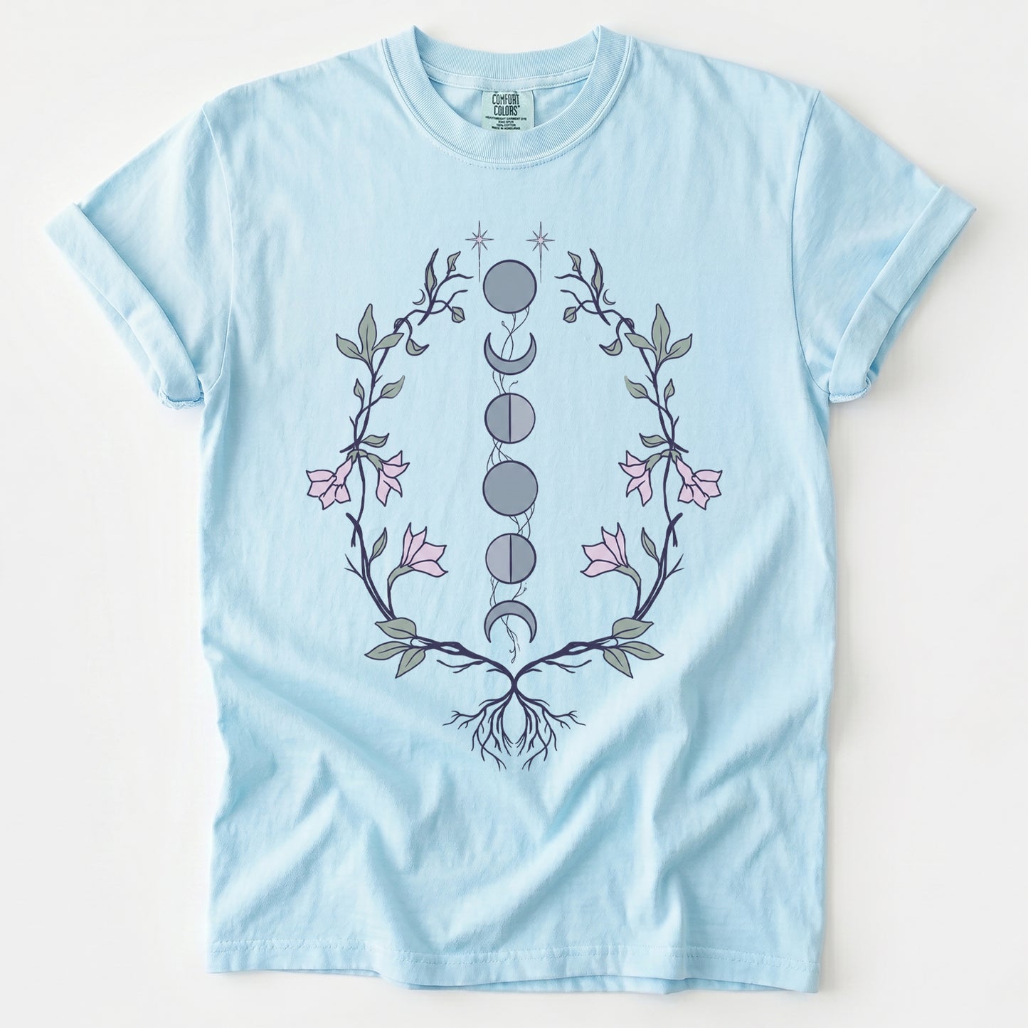 Rooted Lunar Phases Vintage Washed T-Shirt